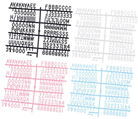 MAGICLULU Englisches Buchstabenbrett-set 8 Filzbretter 1160 Kunststoffbuchstaben Für Heimdekoration Bastelprojekte Restaurantschilder