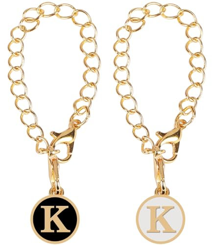 Lifeuping 2PCS Letter Charm Accessories for Stanley Cup Initial Charm for Stanley Cup Stanley Keychain Charm, Metal, No Gemstone