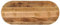 vidaXL Tischplatte, Holzplatte für Tisch Esstisch Couchtisch, Ersatztischplatte Massivholzplatte, 100x40x3,8cm Oval Raues Massives Mangoholz