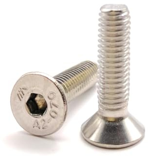 Vis M5x20 mm Tête Fraisée BTR en acier INOX A2 | Ø 5x20 mm - M5 x 20mm | Vis FHC à 6 pans creux (clé allen) ISO 10642 / DIN 7991 | Vis inoxydable A2 (V2A/304) : LOT DE 50 Pcs - Premium Fixation
