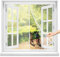 Zanzariera Magnetica per Finestra 115x155cm Bianco Porta in Vetroresina-Rete Super Resistente,Tenda Zanzariera Porta Finestra Anti Zanzare per Balcone Soggiorno Camera da Letto Facile da Montare
