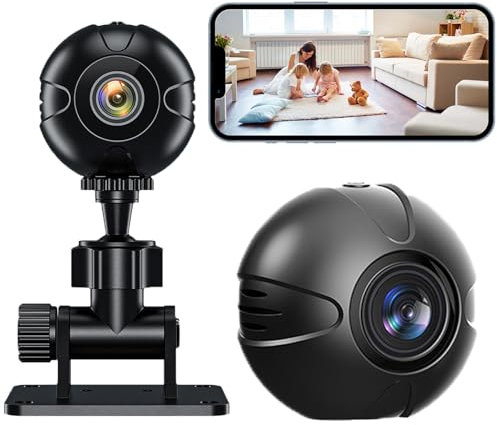Caméraespion WiFi,caméra HD 1080p,Mini caméra WiFi intérieure extérieure de Surveillance Claire,Mini cachée,Micro caméraespion Distance détecteur furtif