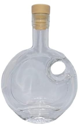 ESENCIA ANDALUSI Lot de 12 ou 24 bouteilles vides en verre 100 ml avec bouchon en bois