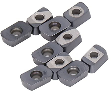 10-teiliger Hartmetall-Fräser-Dreheinsatz, Wendeschneidplatten-Set EPNW0603TN B, Rechteckige Wendeschneidplatten für Drehmaschine, Fräseinsätze