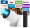 Proyector Portatil, Upgraded Mini Proyector 4K con WiFi 6 Bluetooth 5.4, Android 11, Admite Rotación de 180° y Keystone Automático, Proyector para Movil, Laptop/Phone (Blanco)