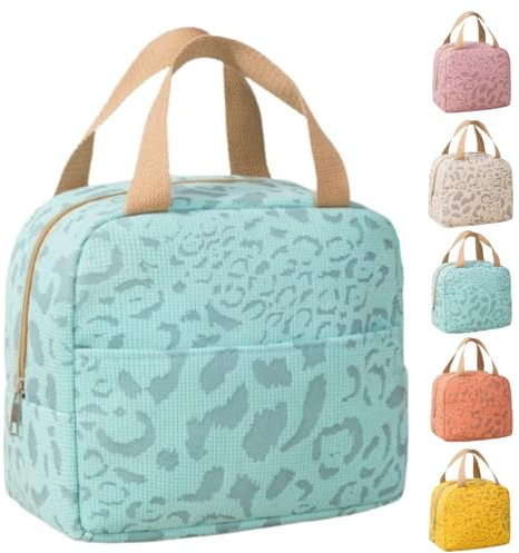 Arae Bolsa Térmica Porta Alimentos de Gran Capacidad, Loncheras de Trabajo con Doble Aislamiento, Nevera Portátil Pequeña para Oficina, Gimnasio, Picnic - Poliéster Resistente y Compacto​, Azúl