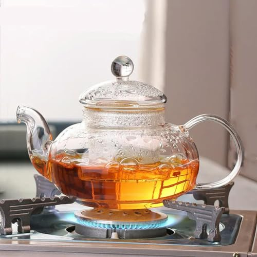 Teekanne, Glas, klar, japanischer Stil, mit Teesieb für chinesische Blumen, Puer-Kessel, 400–1000 ml
