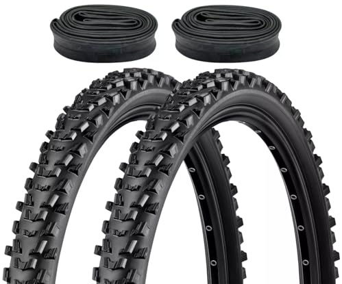 2er Set Fahrradreifen 26x2,10 Zoll 54-559 mit Fahrradventil Schläuchen DV