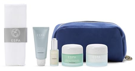 ESPA Luminous Regenerating Collection | Anti-Aging Skincare Gift Set with Phyto-Collagen & Bio-Retinol to Reduce Wrinkles & Plump Skin | Includes Cleansing Balm, Cream, Serum, Mask & Cleansing Cloth