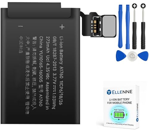 ELLENNE - Batería para Apple Watch Serie 2 38 mm - iWatch 2Gen. 273 mAh A1760 con kit de destornilladores incluido