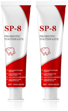 WBZOWRB 2 Artikel Sp8 Dentifricio Probiotico - 120G Dentifricio Probiotico Sp8 Sbiancante, Dentifricios Per La Pulizia Profonda, Dentifricios SP-8 Ultra Whitening, Alito Fresco