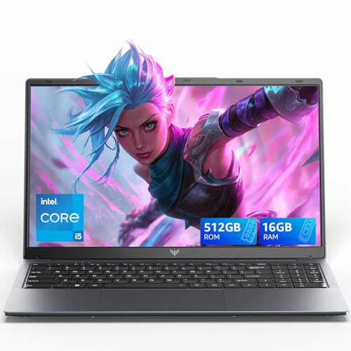 ACEMAGIC Laptop da gioco – 2026 Ultimo computer portatile Full HD da 15,6 pollici con processore Core i5-12600H fino a 4,5 GHz, 16 GB RAM DDR4, 512 GB NVMe PCIe 3.0 SSD Gaming Notebook leggero