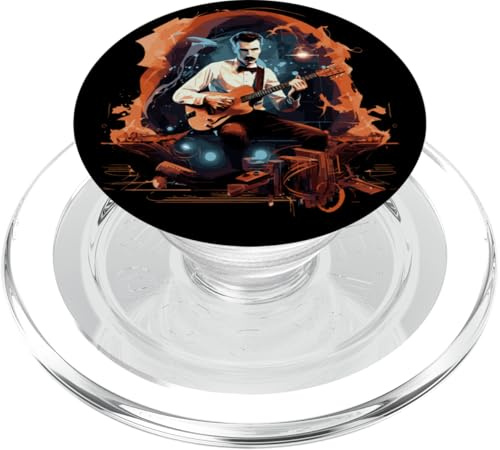 Guitares E-Guitare électrique-Corde-Guitare Guitaristes PopSockets PopGrip pour MagSafe