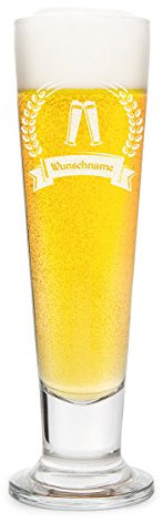 Leonardo Bierglas mit individueller Gravur - Prost - Pilsglas 0,3 L