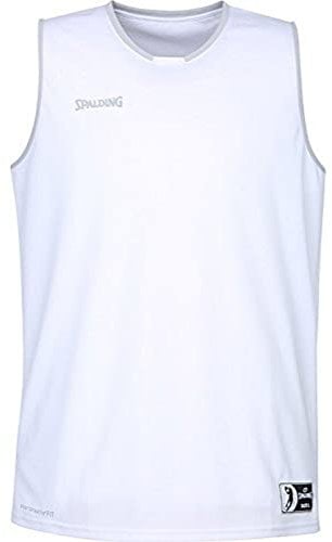 Spalding Herren Move Tank Top, weiß/Silber grau, XL