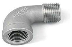 BSP 1 Male/Female Elbow Pipe Fitting - T316 (A4) Marine Grade Stainless Steel Pack Size : 1