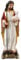 Biblegifts Florentinische Statue Jesus, Guter Schäferhund, traditionelles italienisches Design, Kunstharz, Christus, trägt Baby Lamm, Gold-Kollektion, verpackt von