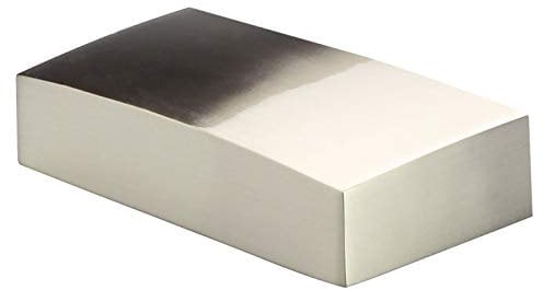 Nickel Flat Newel Post Cap for 90mm Newel, Half Cap