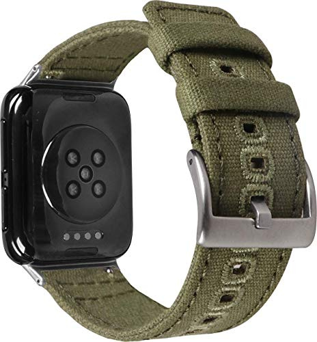 Shieranlee kompatibel mit Oppo watch 1 41mm Armband,Nylon Uhrenarmband verstellbares Ersatzband mit Edelstahlschnallen