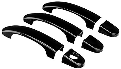 Türgriffabdeckungen Set T5 T6, Schwarz glänzend