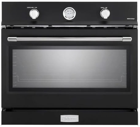 Verona VEBIG30NE 30 inch Built-In Gas Single Wall Oven with 3.5 cu. ft. Capacity, Convection in Matte Black