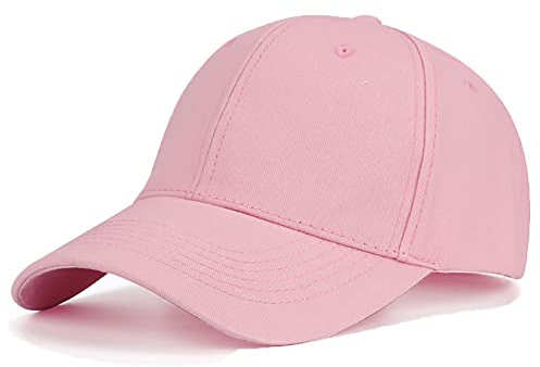 YULOONG Berretto da Baseball in Cotone Classico Sportivo Casual Berretto da Golf Cappellino da Sole Regolabile in Tinta Unita A: Rosa