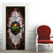 A.Monamour Türtapete Selbstklebend Türfolie Türposter 3D Dekoratives Buntglasfenster In Einer Mittelalterlichen Kirche Vinyl Folie Türdeko Tapete Wandbild Türaufkleber Türtattoo 95 x 215 cm