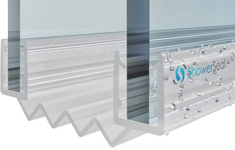 Pivot Door Vertical Shower Seal - Bifold Door Seal 4mm - 10mm Glass Options Model S6X (4-6mm Glass)