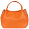 Girly Handbags Eimer-Handtasche aus echtem Leder Orange