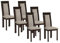 Vente-unique-Stuhl 6er-Set - Buche & Stoff - Beige - Belinda