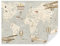 TAPEKO Wallpaper Mural Kids 360x250 cm - (8 Stripes) World Map, Planes, Balloons, Wallpaper for Boys, Girls, Сhild's Room, Non-Woven Wallpaper, Wall Mural u36066