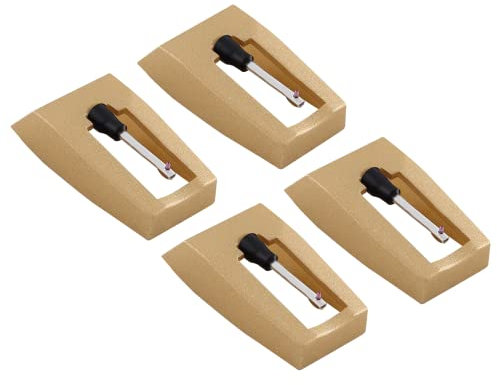 BokWin 4 agujas de repuesto para tocadiscos de vinilo Victrola Crosley (dorado)