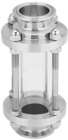 Mirilla Sanitaria De Flujo De Acero Inoxidable 304, Conexión Tipo Abrazadera Triple 38Φ Adecuada Para Aplicaciones De Alta Pureza Y Observación De Fluidos