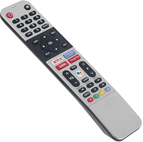 ALLIMITY Ersatz Sprach Fernbedienung passend für METZ Miia TV 50MUC5000 55MUC5000 32MTC6000 42MTC6000 43MUB7000 M32E20 M32E20LED 539C-268908-W070 MB50NX03 MB55NX03 32MTC6000Z 32MTC6100 40MTC6100