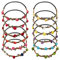 SSyang Blumenkranz Blume Krone Stirnband,12 Stück Blume Krone Stirnband,Blumenkrone,Haarkranz Krone, Blumenkranz Haarband, Blumen Krone Braut,Damen Mädchen für Festival Party Hochzeit Strand
