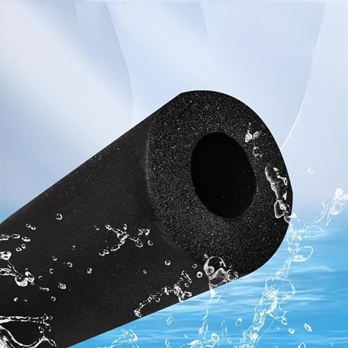 MTSYXYM Rohrisolierung,Schaum Rohrisolierung,Schwarze Frostschutzrohrisolierung Innendurchmesser,für Rohr, Klimaanlage im Freien,rutschfeste Isolierrohrschale,Flammhemmend. (Size : 28MM*25MM*2M)