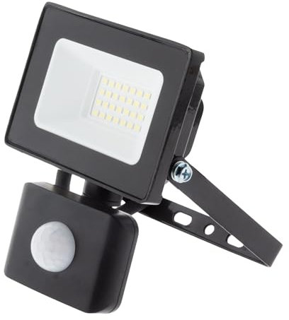 LED Baustrahler Sensor Technologie 10W 900lm IP65 6500K Schwarz Zenitech