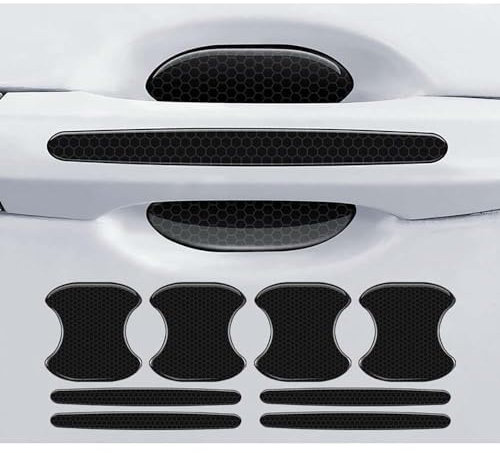 VENBER 8 Stück Autotür Griffe Aufkleber, für Hyundai Kona N Line Hybrid 2023 2024 Kratzern Schutz Verschleißfest Auto Lackschutzfolien Türgriff Film Aufklebe,A