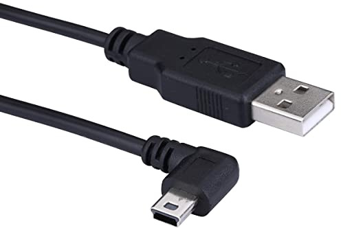 Rheme USB to Right Angle Mini USB Replacement Charger Cable Data Sync Lead for Satellite Navigation for Nuvi/TomTom/Zumo