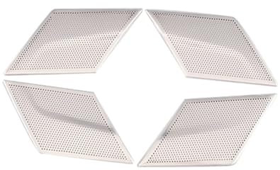 YBDFCBF Auto-Edelstahl-Türgriff, Audio-Lautsprecher, Lautsprecher, dekorative Rahmenabdeckung, Zieraufkleber, kompatibel mit Skoda Superb, Autozubehör
