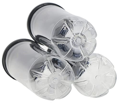 FOYTOKI Tragbare Tennisball Halterflasche PVC Transparent Leicht mit Deckel für Tennisliebhaber für Aufbewahrung von Tennisbällen