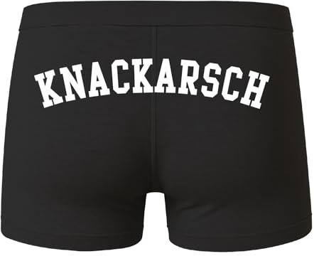 deinshirt Boxershorts Herren Unterhose Männer Unterwäsche Knackarsch