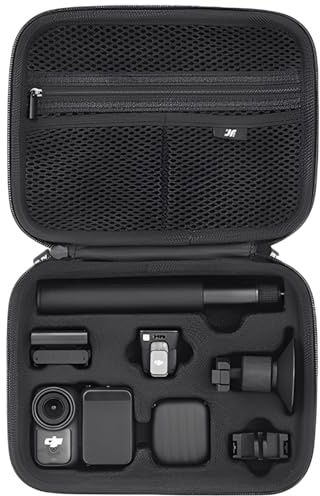 BeisDirect Tragetasche für DJI Osmo Nano Standard Combo, wasserdichte PU-Aufbewahrungstasche, Schutzhülle für Osmo Nano-Kamera, Selfie-Stick, magnetische Adapterhalterung und Zubehör