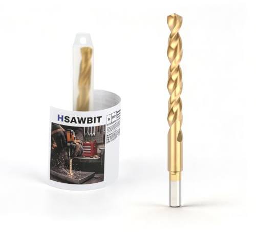 Metallbohrer 13mm,HSS-Co Spiralbohrer 135° für Edelstahl,Stahl,Eisen | Mit Dreikant Schaft 10mm,135°Spitzenwinkel .Bohrer für Bleche, Profile und Rohre.