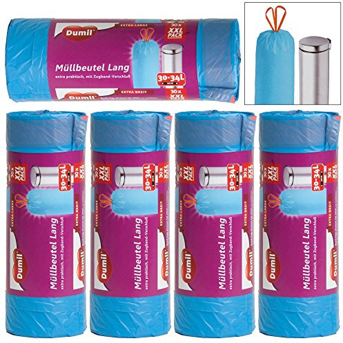 150 Müllbeutel Müllsäcke XXL Pack Abfallbeutel Mülltüten Müllsack Abfallsack 30-34L