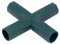 10 raccordi a gomito a croce a 4 vie da 16 mm in PVC per tubi di costruzione resistenti per serre, mobili, connessione tenda