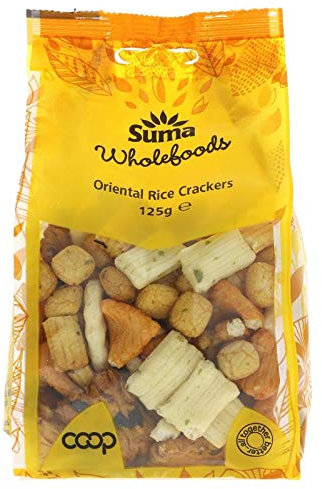 Suma Oriental Rice Crackers 125g (Pack of 6)