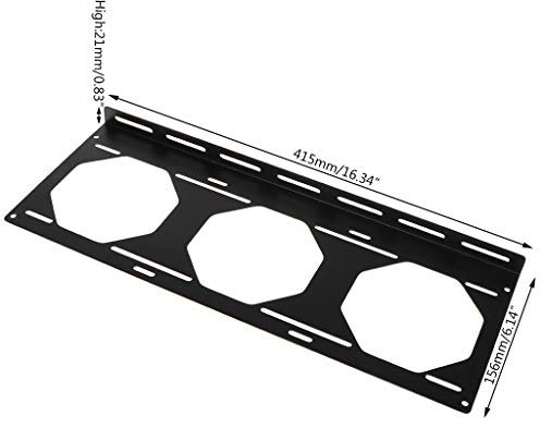 BIlinli Lüfterhalterung 240 Kühlerhalterung Wasserkühler für 12 / 14CM Lüfterhalterung Externes Computergehäuse Kühlkörper Gadget Zubehör