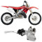 Terisass Pompa Freno Anteriore, Moto Frizione Leva Freno Pompa Freno Cilindro Maestro Leva Anteriore Destro per CR125R CR250R CR500R CRF250R CRF450R CRF250X CRF450X 1996-2013