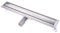 Finmrys Duschrinne 30cm Befliesbar,Siphon mit Geruchsstop und Haarsieb, Edelstahl Ablaufrinne, Bodenablauf, Duschablauf sehr flach, Komplettset mit Bodenbefestigung, für Badezimmer